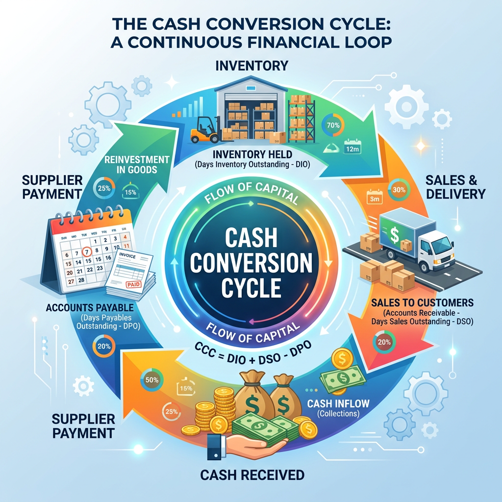 Cash Conversion Cycle (CCC) Explained with Real&nbsp;Numbers